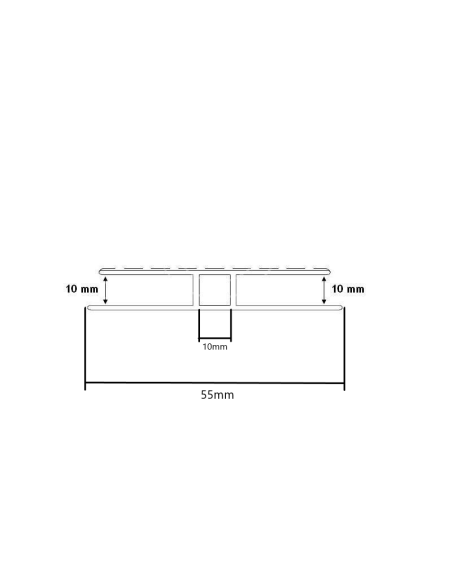H Profil Til 4mm/6mm og 8mm/10mm Polykarbonat