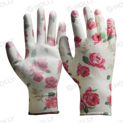 Hagehansker rosa str.9