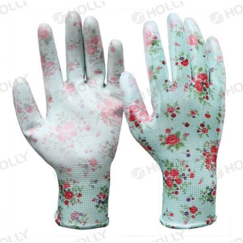 Hagehansker lyseblå str.9 AGRONOM