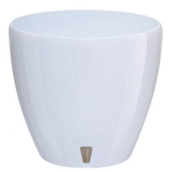 Blomsterpotte med vannreservoar og nivåindikator hvit 9L