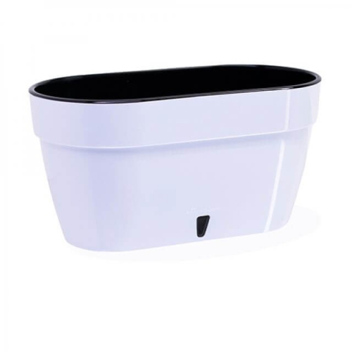 Blomsterkasse Asti hvit 50cm