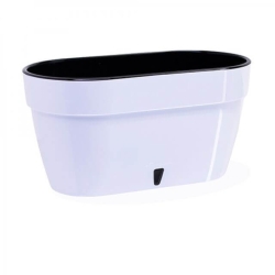 Blomsterkasse Asti hvit 50cm