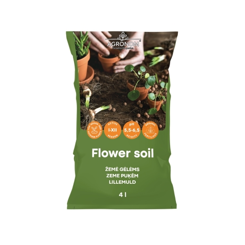 Jord for blomster 4L Organic