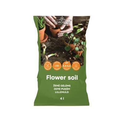 Jord for blomster 4L Organic