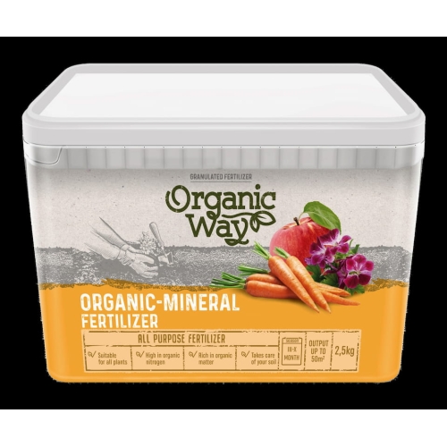 Organisk-Mineral universalgjødsel ORGANIC WAY2,5kg