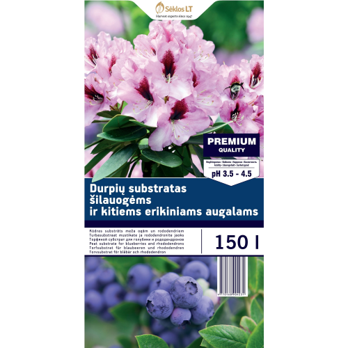 Torvsubstrat for blåbær og surjordsplanter 150L PREMIUM