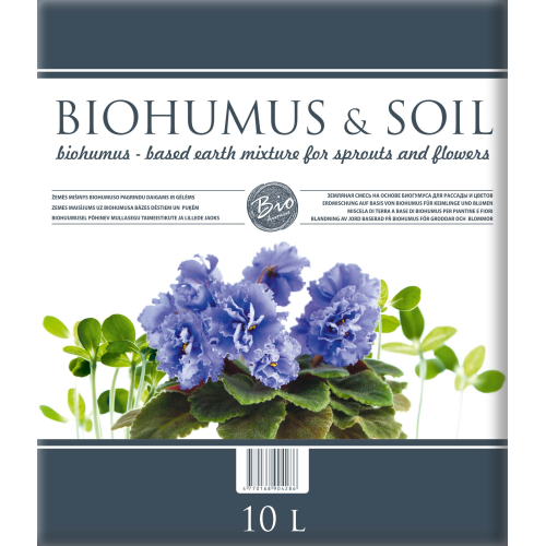 Biohumus Jordblanding For Frøplanter Og Blomster 10L