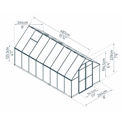 Drivhus Palram / Canopia ESSENCE 11.9m2