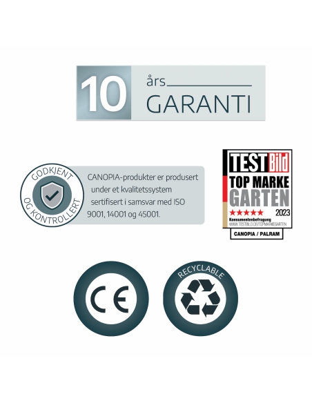 Drivhus Palram / Canopia TRIOMPHE 17.1m2