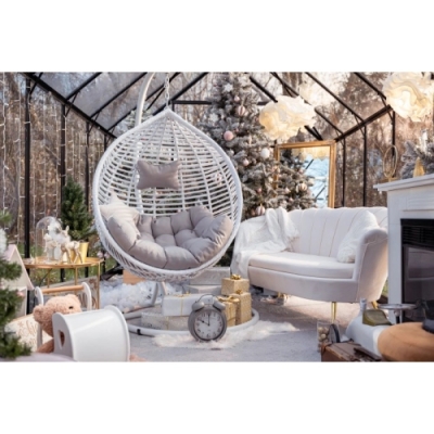 Hengestol "Monaco" hvit