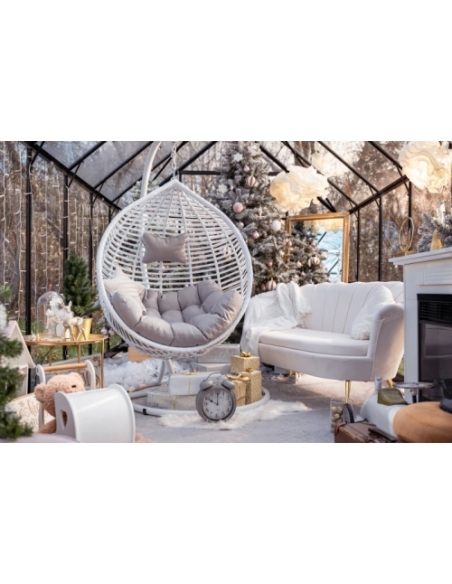 Hengestol "Monaco" hvit