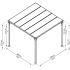 Paviljong Palram / Canopia MILANO 309x309cm