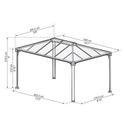 Paviljong Palram / Canopia MARTINIQUE 4300