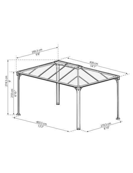 Paviljong Palram / Canopia MARTINIQUE 4300