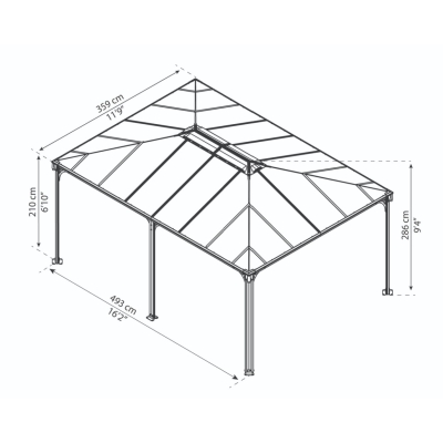 Paviljong Palram / Canopia MARTINIQUE 5000