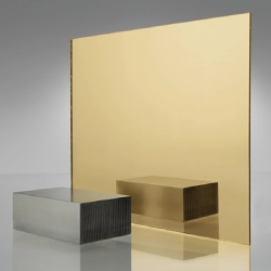 Akryl / Plexiglass Ripebestandig Speil Gull 3mm