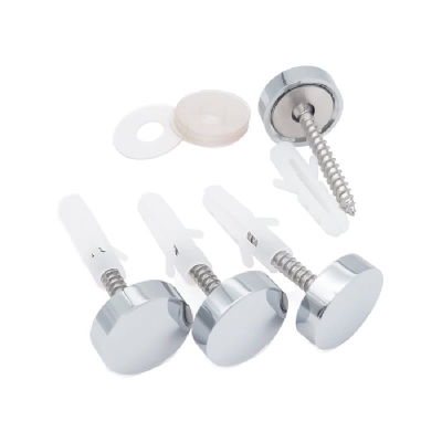 Speilskruer 4st blank krom