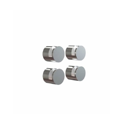Speilholder 3-6 mm Børstet stål 4stk