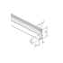 Speilmonteringsprofil for 6mm speil 250cm