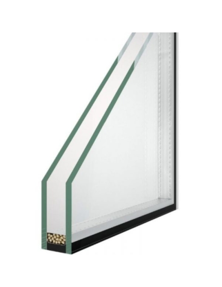 2-lags badstue isolerglass 6mm herdet glass