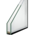 2-lags badstue isolerglass 6mm herdet glass