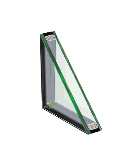 2-lags badstue isolerglass 6mm herdet glass