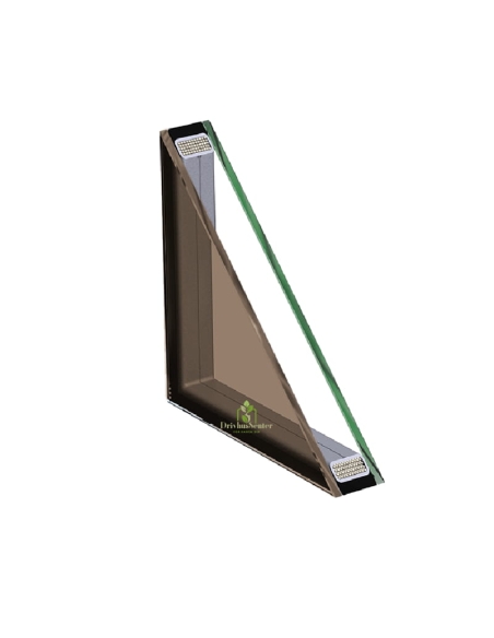 2-lags badstue isolerglass 6mm herdet brun glass