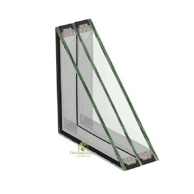 3-lags isolerglass 6 herdet + 4 herdet + 6,38mm laminert
