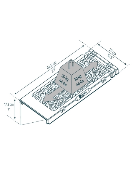 Hyller til drivhus CANOPIA by PALRAM 8stk