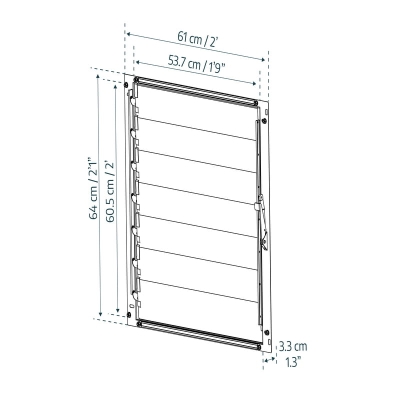 Sidevindu til drivhus CANOPIA by PALRAM