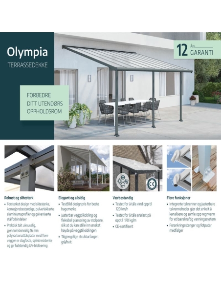 Terrassetak OLYMPIA 300x980cm