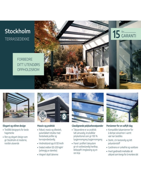 Terrassetak STOCKHOLM 342x515cm
