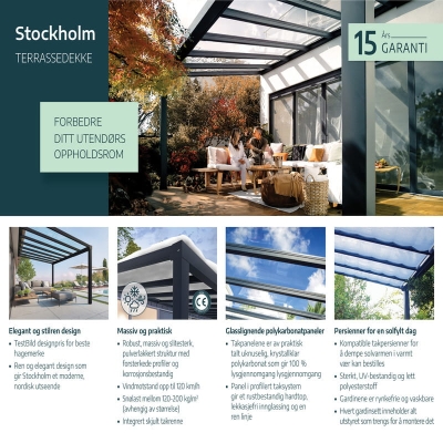 Terrassetak STOCKHOLM 340x730cm