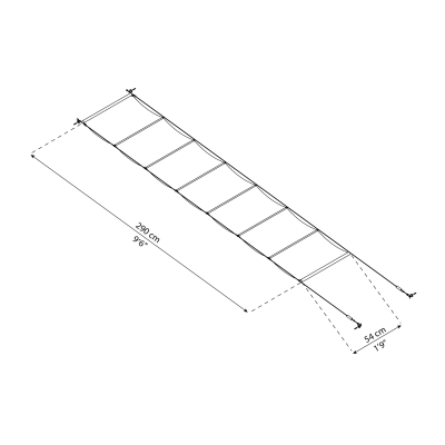 Skyggetak til terrassetak 300x305cm