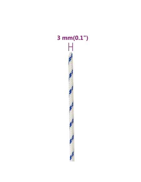 Tau hvit 3mm 50m