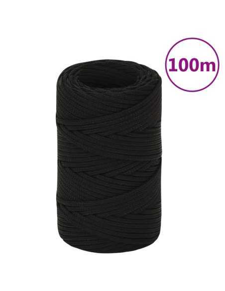 Tau svart 2mm 100m