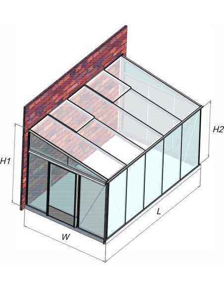 Veggdrivhus Forta Vegg (Bredde 1.59m)