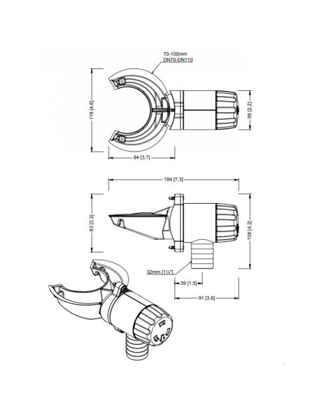 Regnvannsfilter for Takrenne “Rapido”