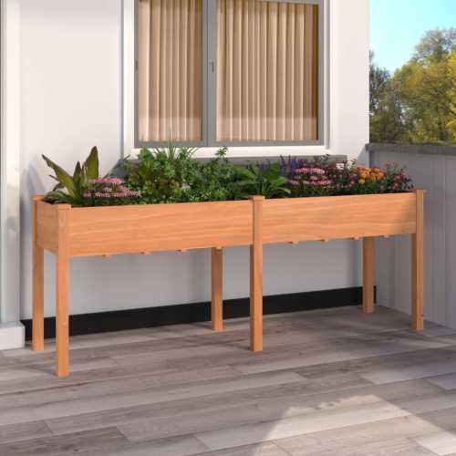 Plantekasse med foring brun 203x53x76cm gran