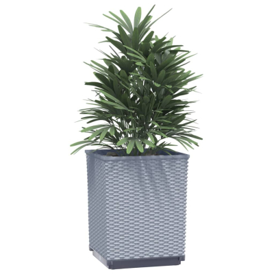 Plantekasser 4stk lysegrå 30x30x37cm