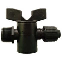 Dryppslange kobling med ventil 3/4 Utv.Gjenge