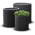 Blomsterpotte (CYLINDER) Antrasittgrå