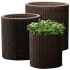 Blomsterpotte (CYLINDER) Brun