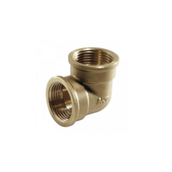 Albue messing med 1/2″ Innv.Gjenge