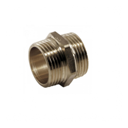 Overgangsnippel , messing 1/2″ x 1/2″