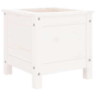 Plantekasse hvit 40x40x39 cm furu