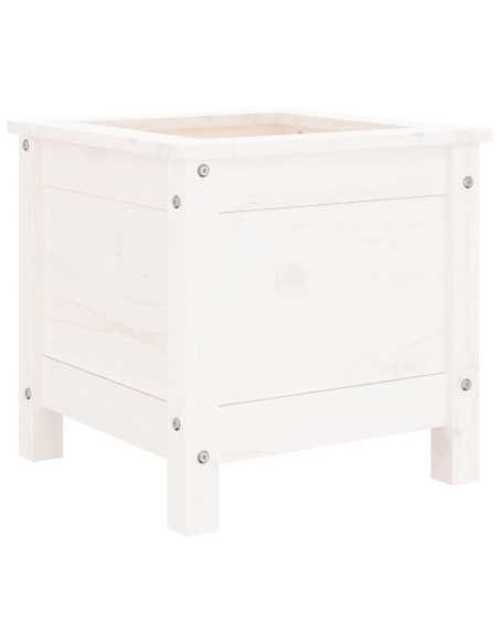 Plantekasse hvit 40x40x39 cm furu