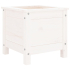 Plantekasse hvit 40x40x39 cm furu