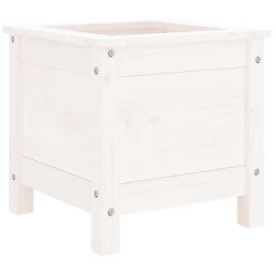 Plantekasse hvit 40x40x39 cm furu