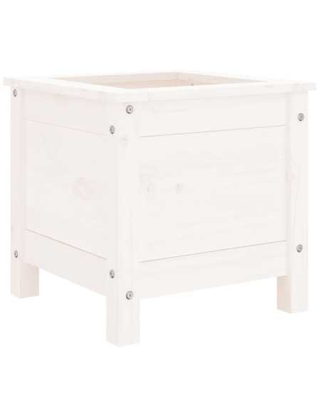 Plantekasse hvit 40x40x39 cm furu